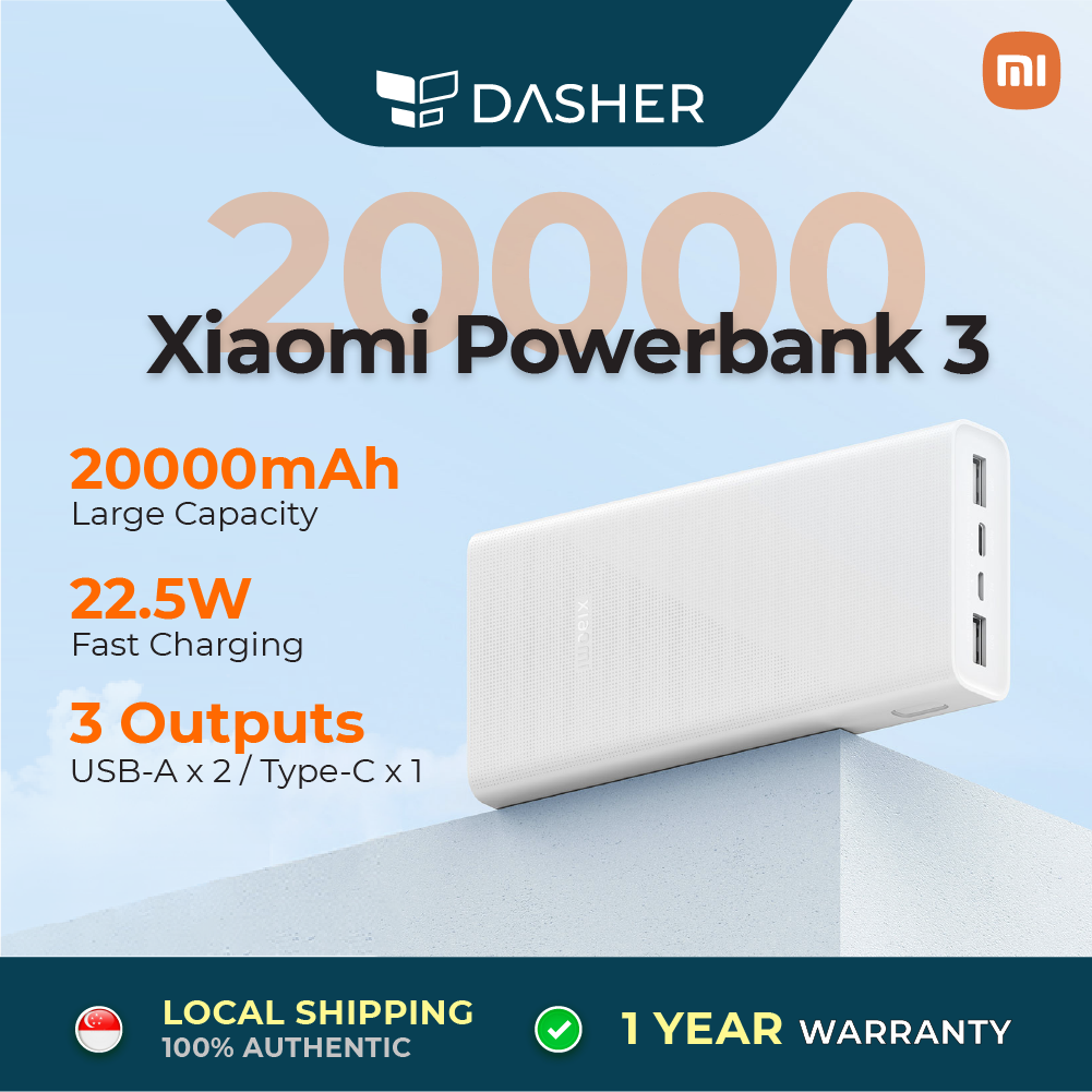 [NEW] Xiaomi Powerbank 3 PLM18ZM 20000mAh Upgrade 2C Version 18W Fast Charging New Dual USB Input Output Port Power Bank for Apple iPhone Huawei Oppo Vivo Samsung