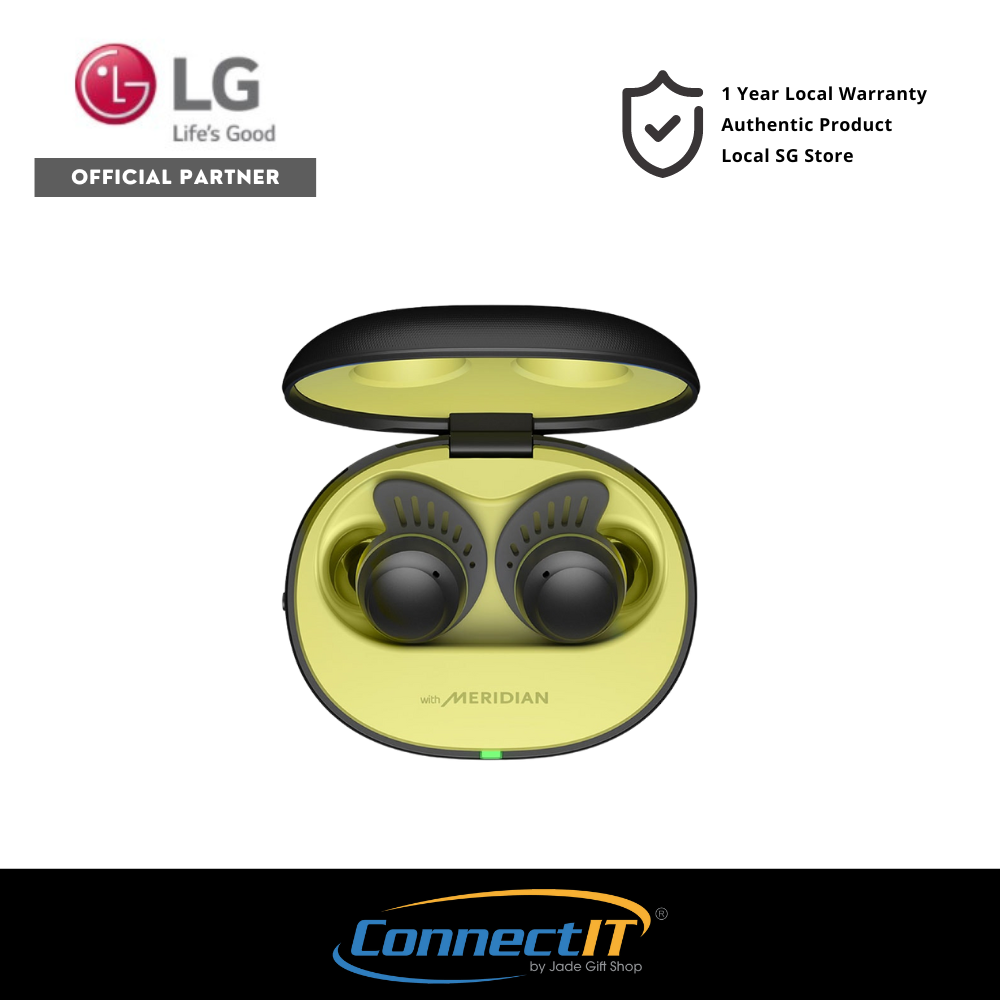 LG TF8Q True Wireless Sport Earbuds, ANC, Wingtips, UVNano And Sound By Meridian Audio (1 Year Local Warranty)