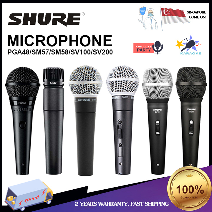 Shure SM58LC/SM58SK/SV100/SV200/BETA57A/BETA58A/BETA87A/SM57 dynamic microphone live stage performance K song professional microphone wired microphone