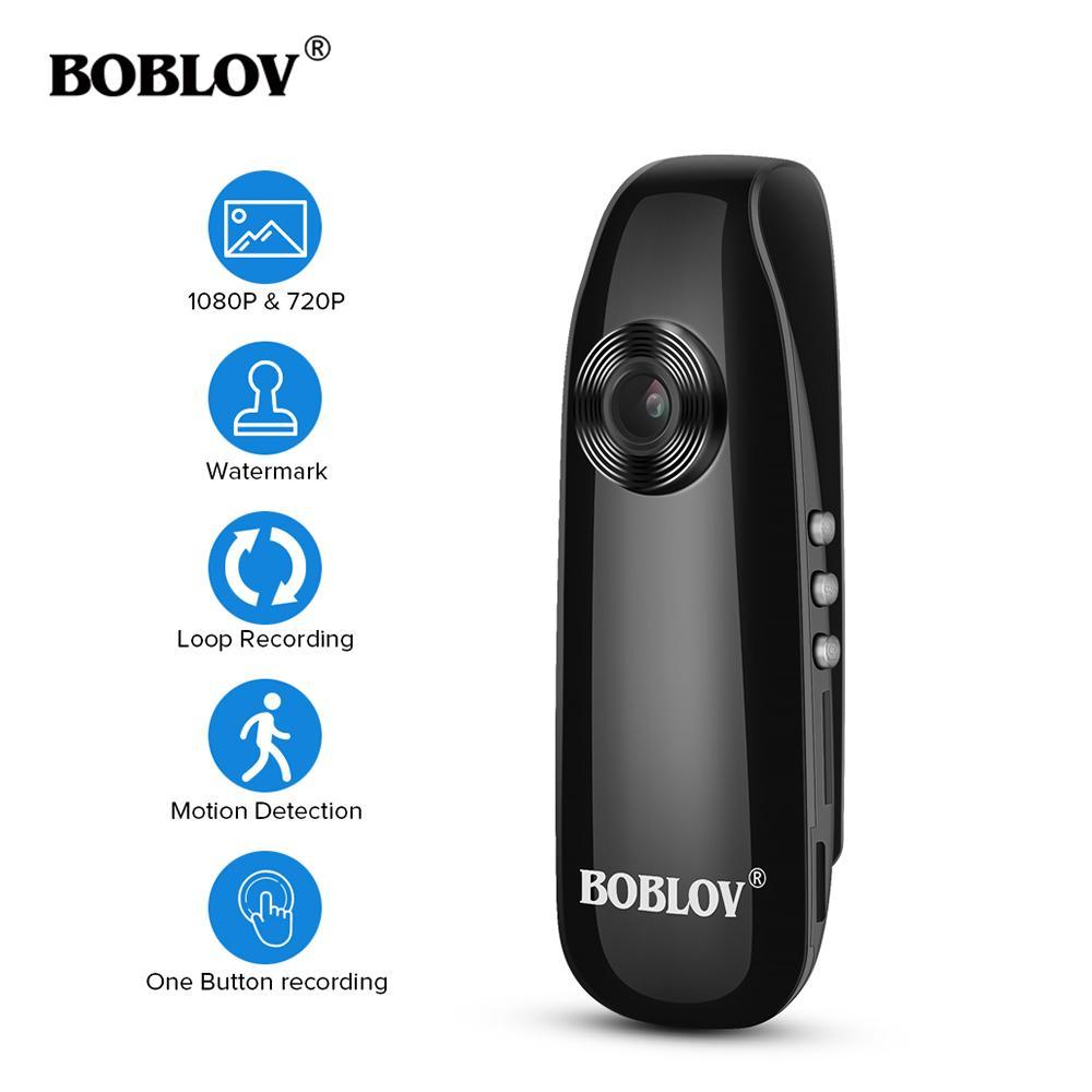 BOBLOV Mini Digital Camera Camcorder Full HD 1080P Police Body Camera Video Recorder Dash Cam Bike H.264 Wide Angle for Teaching/Tour Guide/Interview Recording