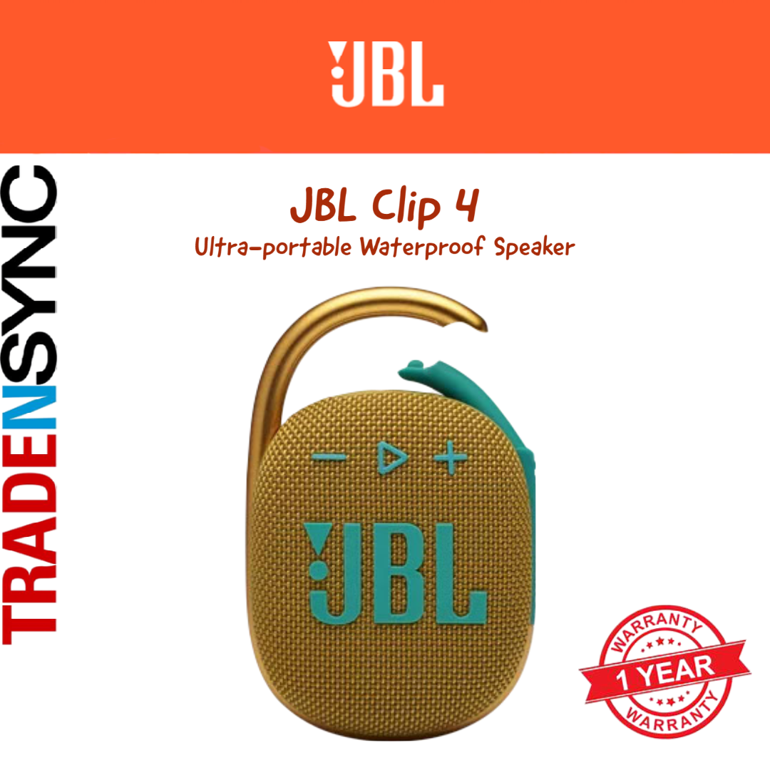 JBL Clip 4 Ultra-portable Waterproof Speaker |  Wireless Bluetooth Speaker | 1Yr JBL Warranty