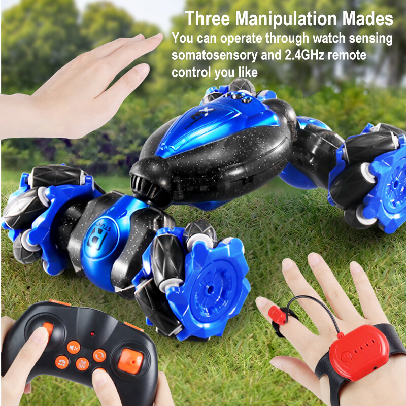RC Car RC Truck  RC Stunt Car 4WD 2.4G Twist Car Remote Control Gesture Sensor Toy Car 360 Degree Flip Double Sided Twisting Off-Road Vehicle for Kids