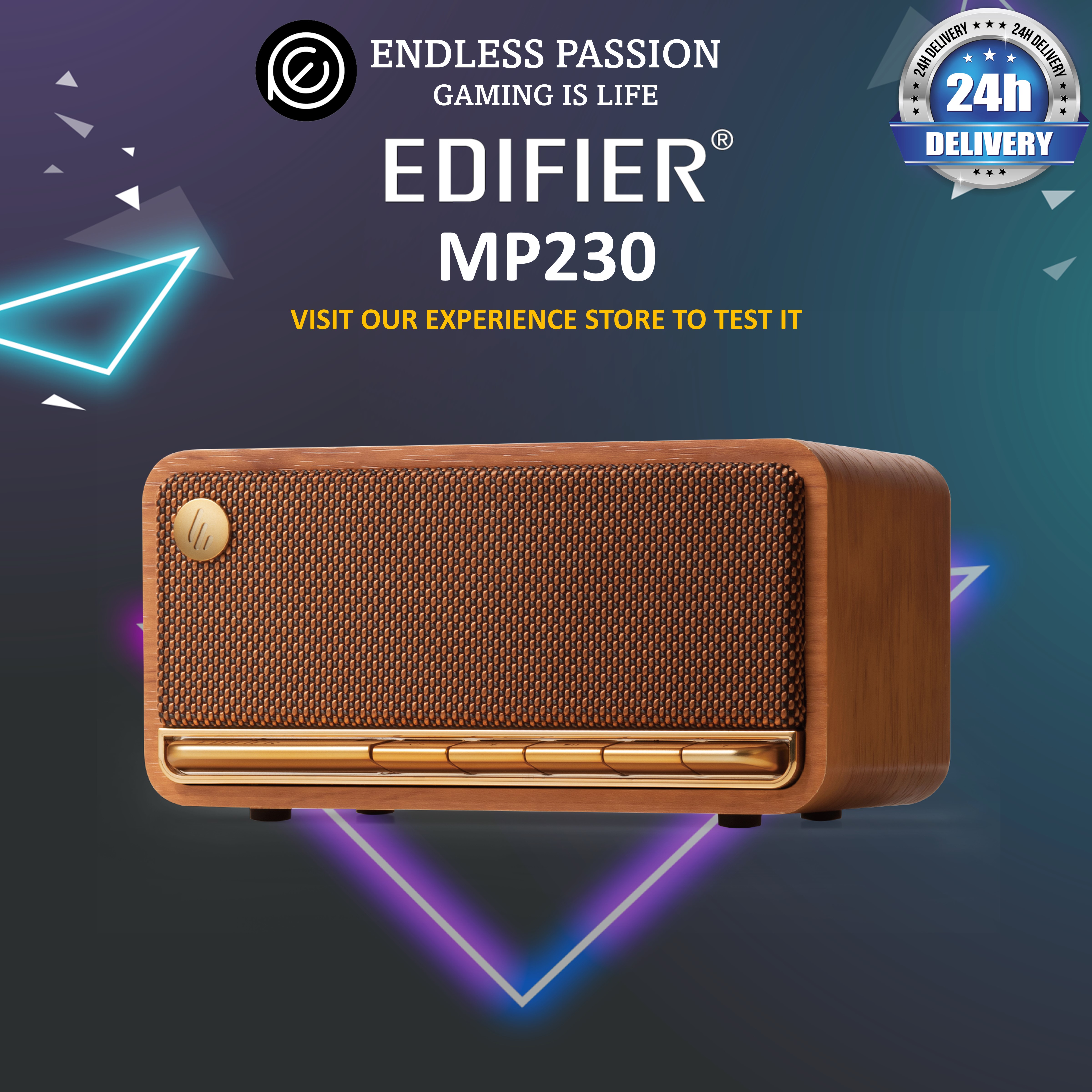 Edifier MP230 Bluetooth Portable Speakers with Classic Design and Full Range Driver-Bluetooth 5.0