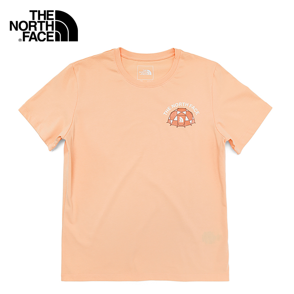 The North Face Women Short Sleeve Tent Graphic Tee - Apricot Ice [Asia Size]