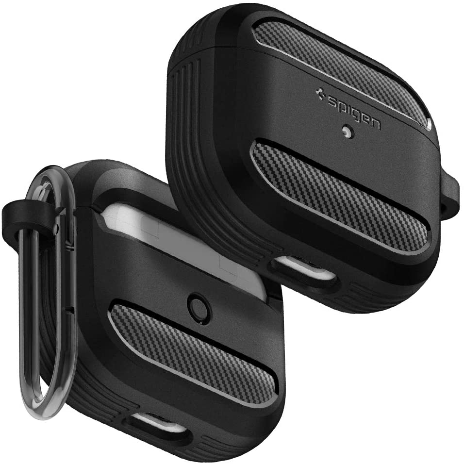 Spigen Apple AirPods 3 (2021) Case Rugged Armor With Drop Protection and Car Inspired Slim Design