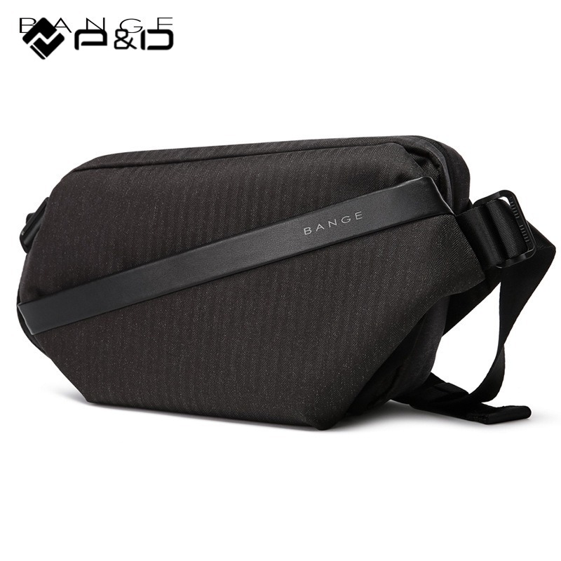 P&D Men Crossbody Bag New Anti-thief Men Chest Bag Waterproof Shoulder Bags USB Charging Short Trip For Male Travel Pack